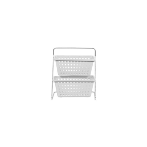 Organizador bancada duplo n2 branco ref 375 4 niqueplast