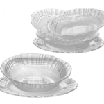 Aparelho jantar 20 pcs crystal ref 2330 wheaton