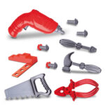Maletinha oficina c/ ferramentas work kids ref 802 samba toys