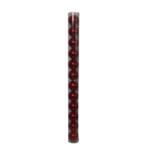 Kit c/ 12 bola de natal 6cm tubo prata ref 807 cp importacao