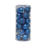 Kit c/ 24 bola de natal 4cm tubo ref 315 cp importacao