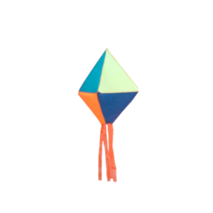 Balao em nylon 56x19cm dublado colorido ref bn01 trapezzio