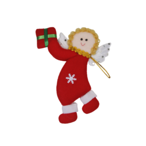 Enfeite decorativo de natal anjo  feltro natanj10/13 Multiart