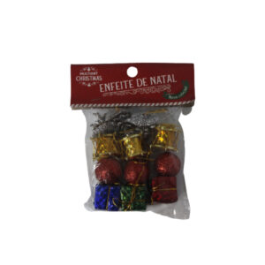 Enfeite decorativo de natal c/ 12 pcs ref nat132 Multiart