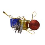 Enfeite decorativo de natal c/ 12 pcs ref nat132 Multiart