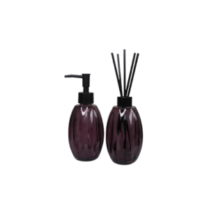 Kit difusor e porta sabonete liquido de vidro ref 96149 fwb