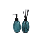 Kit difusor e porta sabonete liquido de vidro ref 96149 fwb