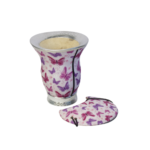 Cuia c/ tampa color e borda aluminio ref102 biuthier tavares