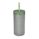 Copo 400 ml vidro c/ tampa e canudo ref 71995 y888 importacao