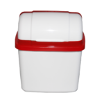 Lixeira 05 lts basculante 24x16,5x29cm ref 1348 Plasnorthon
