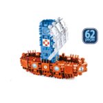 Brinquedo clic lig boats 62 pcs ref 709 plasbrink ligbrink
