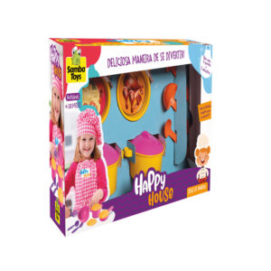 Brinquedo happy house jogo de panelinhas infantil 540 samba toys