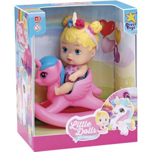 Boneca my little balancinho unicornio ref 8043 divertoys