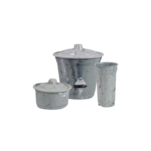 Kit pia lixeiro/detergente/sabao marmorizado 7000 Rae Plasticos