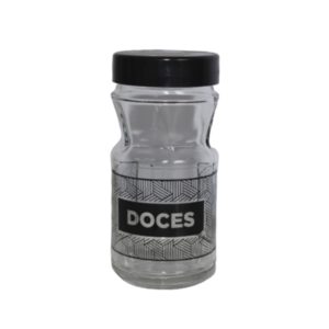 Pote vidro geometrico 400 ml doces ref 297 slk vidros