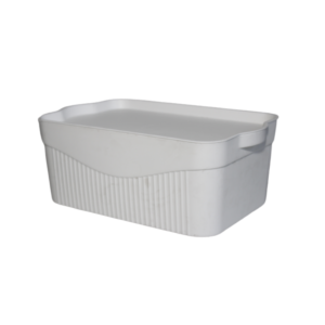 Caixa organizadora pequena c/tampa branco tpo129 Mastertoy