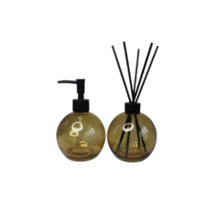 Kit difusor e porta sabonete liquido vidro ref 96153 fwb