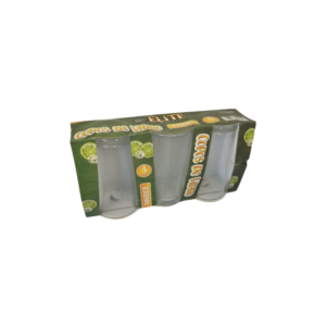 Jogo c/ 03 copos vidro 230 ml transparente ref elv1037 elite
