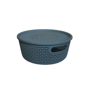 Cesta org redonda plástico 23x10cm ref rj25134 Elite