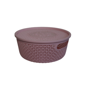 Cesta org redonda plástico 23x10cm ref rj25134 Elite