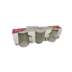 Jogo c/ 03 canecas 240 ml vidro lamar ref 14697 inga import