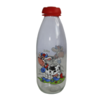Produto Garrafa 01 lts vidro decorada milk ref 8533 eurovidros