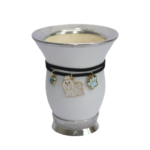 Cuia color c/ colar e pingente pe cromado Farlei Vargas