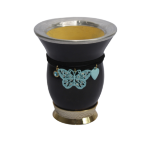 Cuia color c/ colar e pingente pe cromado Farlei Vargas