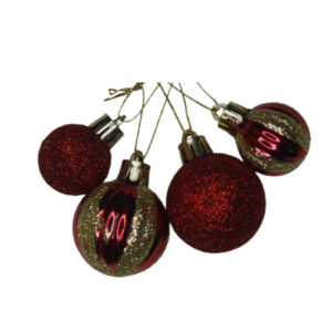 Kit c/ 20 bola de natal 4cm tubo ref 9056 cp importacao