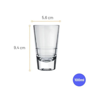 Copo 100 ml caninha dose vidro ref 3033 Nadir Figueiredo