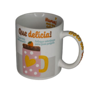 Caneca 330 ml ceramica receita ref canc160 etilux