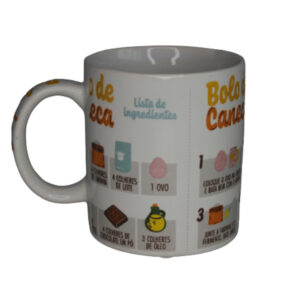 Caneca 330 ml ceramica receita ref canc160 etilux