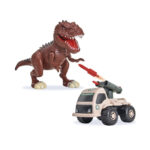 Brinquedo dinossauro rex attack defender missel 919 Adijomar