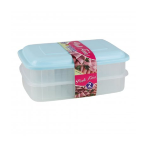 Porta frios retangular 02 andares ref 6602 Inplast