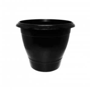 Vaso 15 lts redondo grande preto ref 6618 Inplast