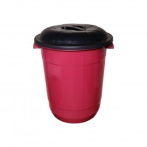 Cesto 28 lts redondo fechado c/ tampa ref 6638 Inplast