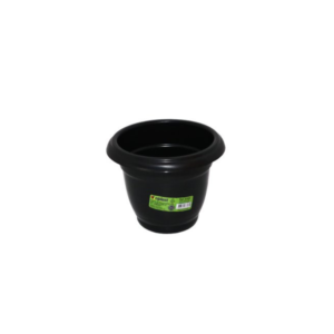 Vaso 1,0 lt redondo pequeno preto ref 6703 Inplast