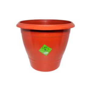 Vaso 15 lts redondo grande terracota ref 6709 Inplast