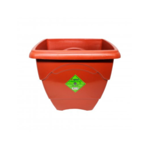 Vaso 12,5 lts quadrado grande terracota ref 6721 Inplast