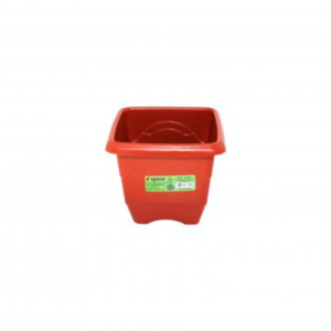 Vaso 1,0 lt quadrado pequeno terracota ref 6725 Inplast