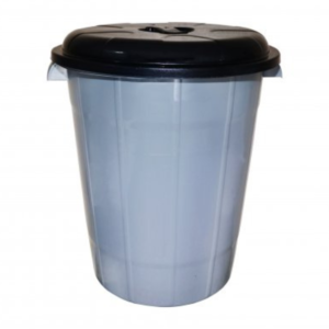 Produto Cesto 95 lts redondo fechado c/ tampa ref 6862 Inplast