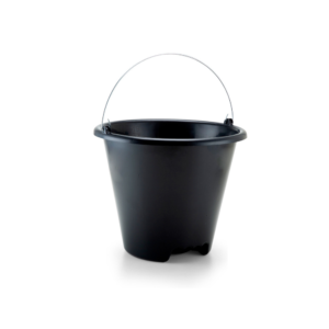 Balde 20 lts reforcado preto c/ alca metal ref 278 plasnew