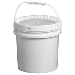 Balde 16 lts especial branco c/ tampa ref 3016 Plasnew