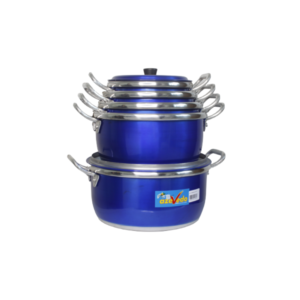 Jogo c/ 05 cacarolas 16x24 grossa color 1084 aluminios azevedo