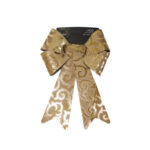 Enfeite laço arabesco camurça 22,8x38cm ref yj8849 Rio Master