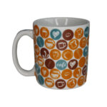 Caneca 300 ml cafe porcelana ref 300cfa multivariedades