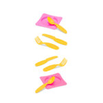 Kit prato e talher infantil happy house ref 545 samba toys