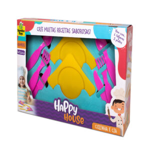 Kit prato e talher infantil happy house ref 545 samba toys