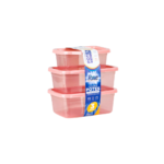 Jogo c/ 03 potes pmg ret color ref 3025 rae plasticos