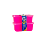 Jogo c/ 02 potes retangular neon 1540ml ref 3046 rae plasticos